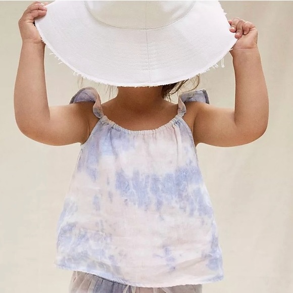 ⭐️HP⭐️. . Anthropologie cloth & stone Ruffled Linen Kids Tank - Picture 2 of 10